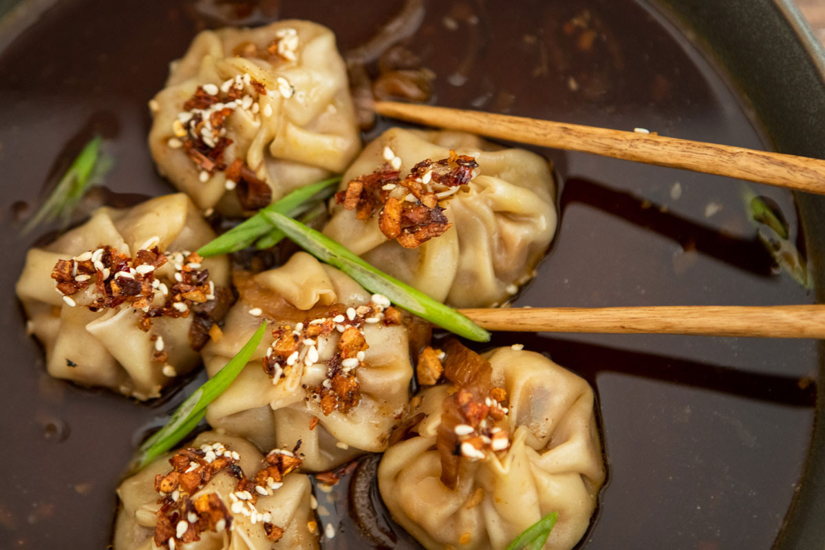 Butternut Squash Dumplings In Broth The Fancy Pants Kitchen