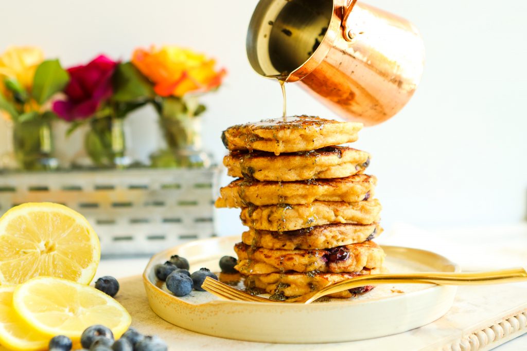 Blueberry Lemon Ricotta Pancakes | The Fancy Pants Kitchen