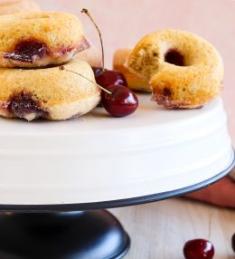 Baked Cherry Donuts