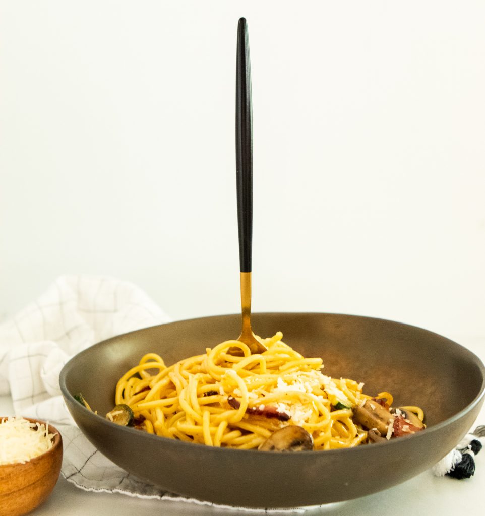 Primavera Carbonara | The Fancy Pants Kitchen