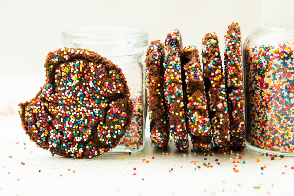 Chocolate Sprinkle Sugar Cookies | The Fancy Pants Kitchen