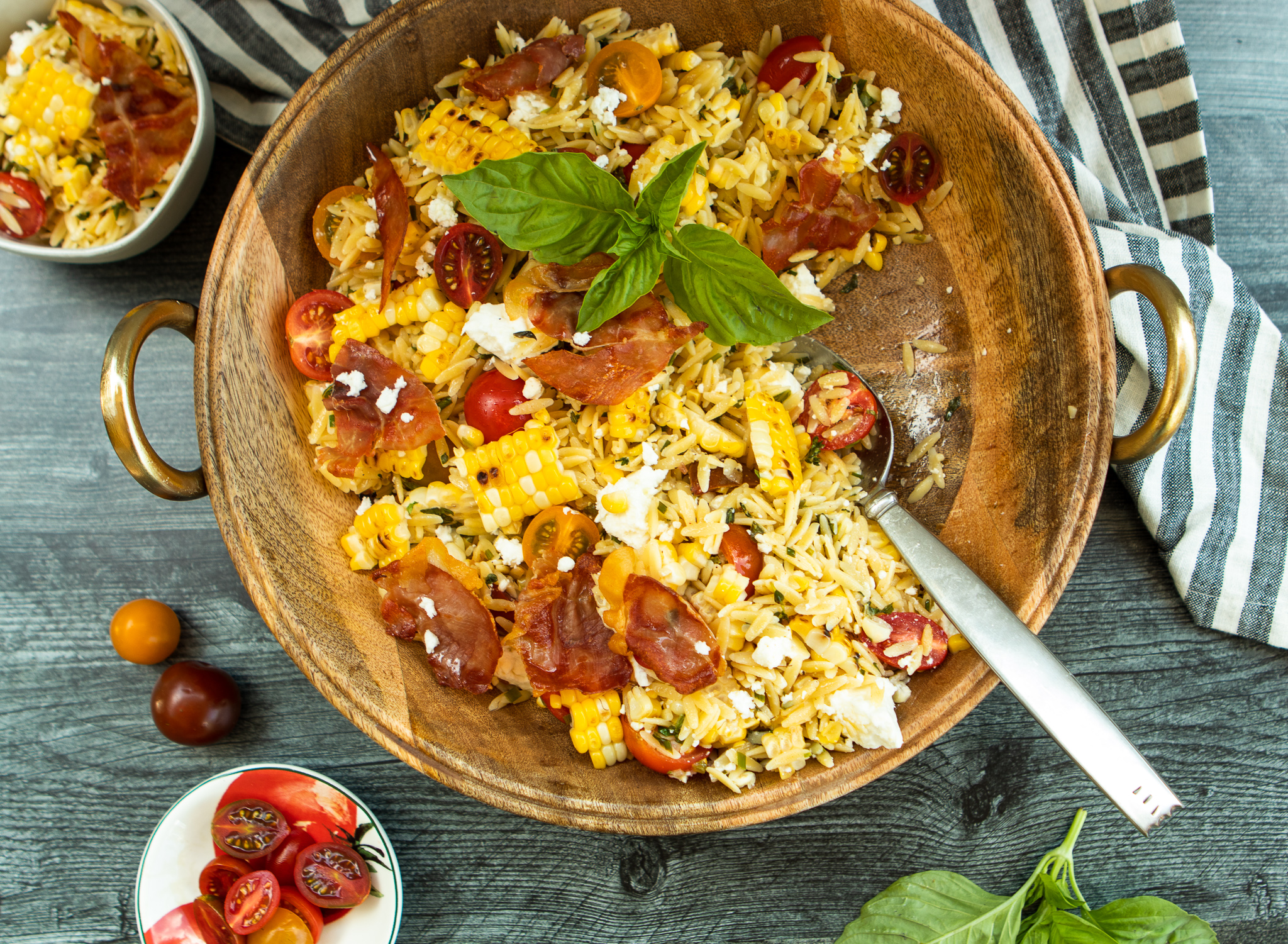 Summer Corn & Feta Orzo | The Fancy Pants Kitchen