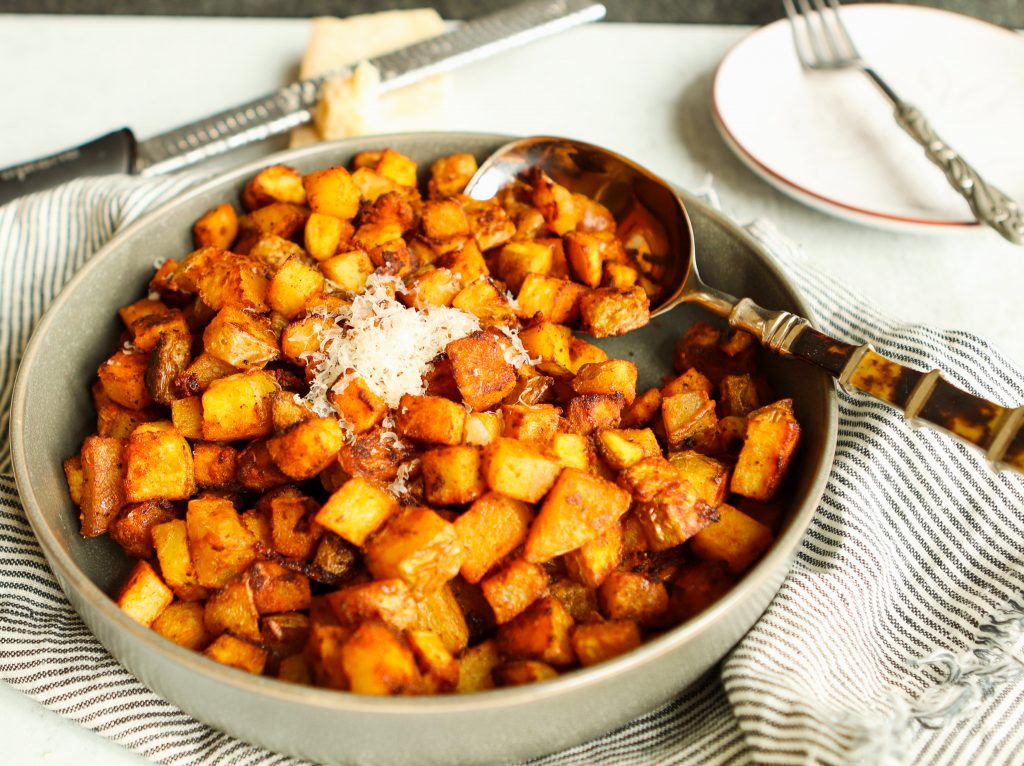 Parmesan-Roasted Potatoes | The Fancy Pants Kitchen