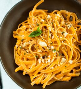 Creamy Tomato Pasta with Herb Breadcrumbs
