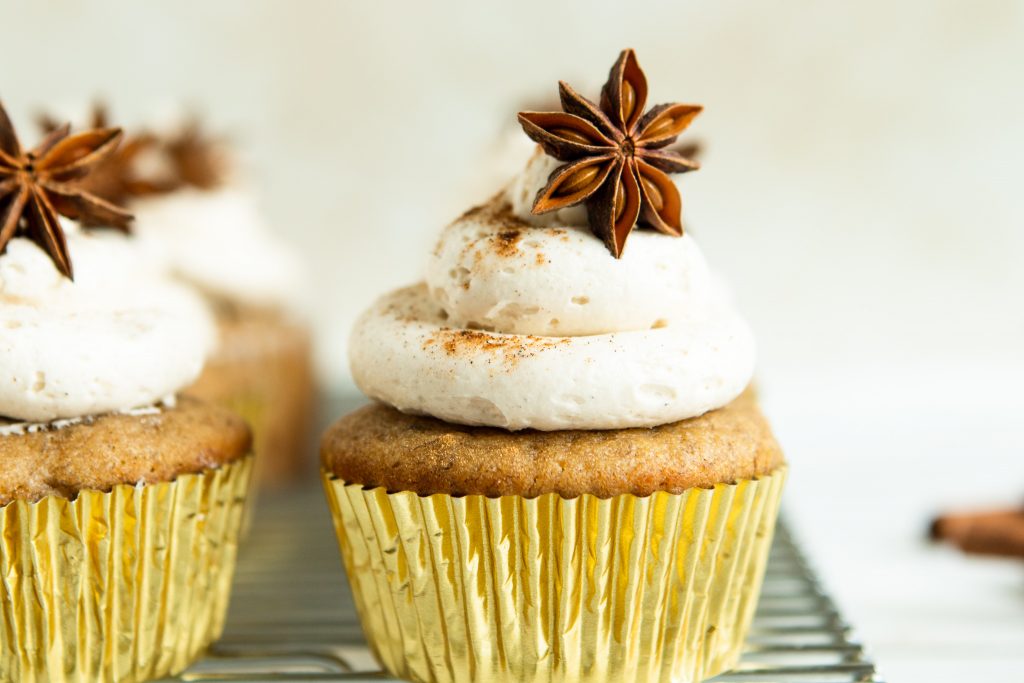 Banana Cupcakes with Chai Buttercream | The Fancy Pants Kitchen