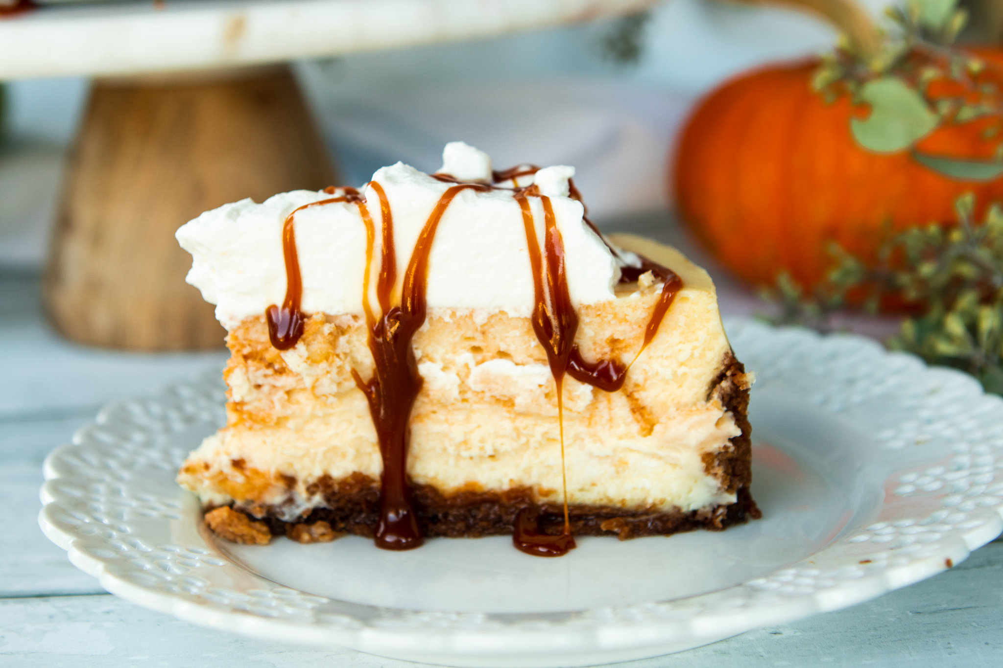 9 Inch Pumpkin Cheesecake Recipe - Homemade In The Kitchen