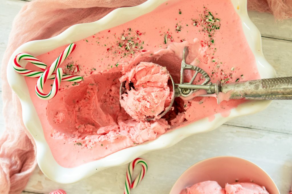 No-Churn Peppermint Ice Cream | The Fancy Pants Kitchen