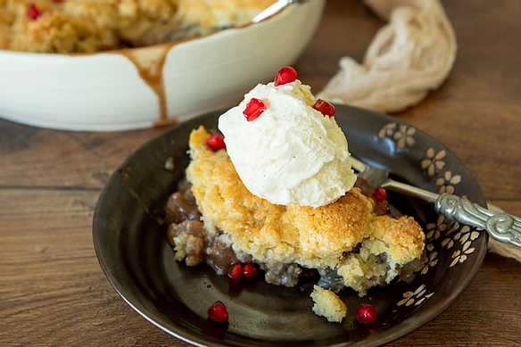 Pear Pomegranate Cobbler