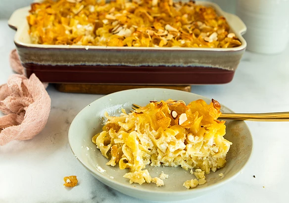 Robyn's Sweet Noodle Pudding (Kugel) | The Fancy Pants Kitchen