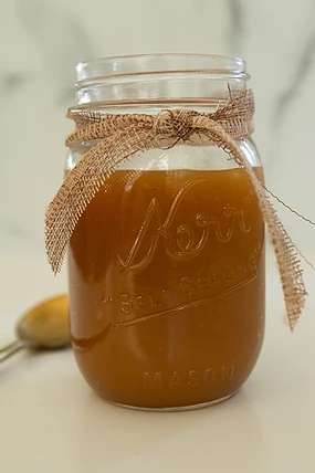 Apple Cider Salted Caramel Sauce