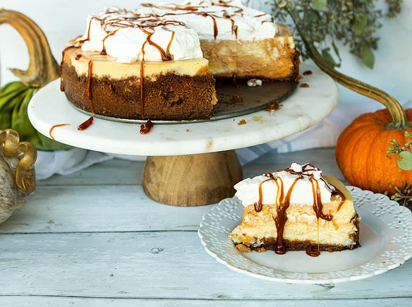 Pumpkin Swirl Cheesecake