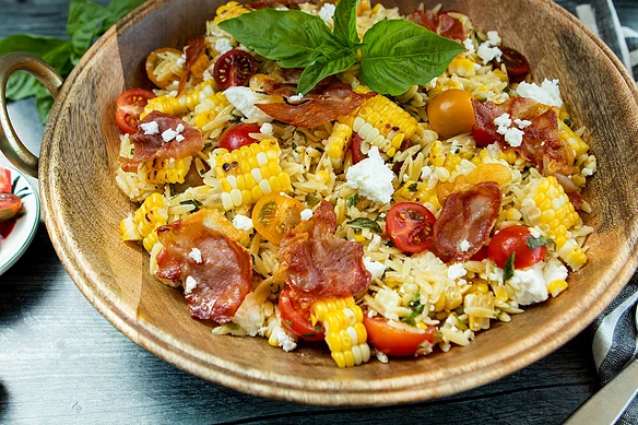 Summer Corn & Feta Orzo