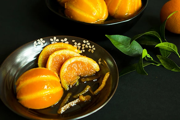 Cold Candied Oranges