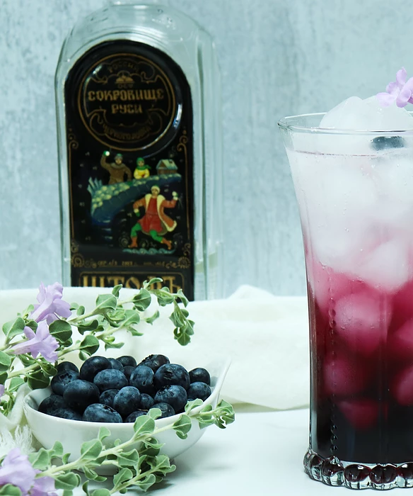 Lavender Blueberry Vodka Sparkler