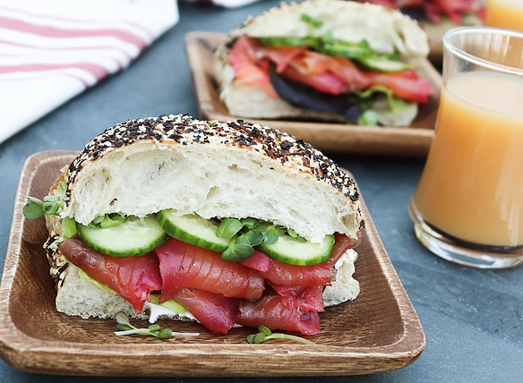 Beet-Cured Salmon Gravlax