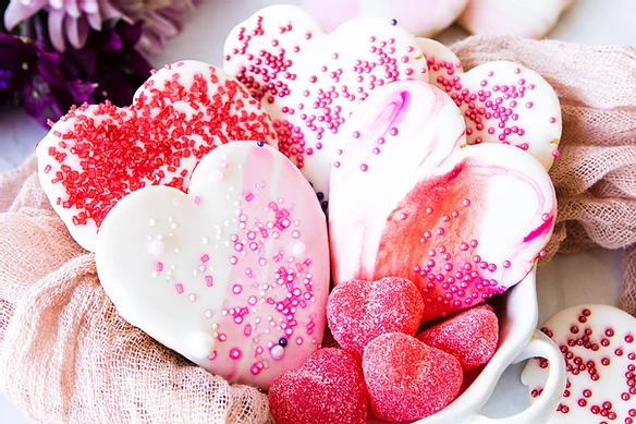 Iced Heart Cookies