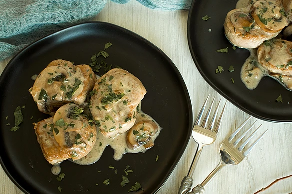 Mushroom Marsala Pork Tenderloin