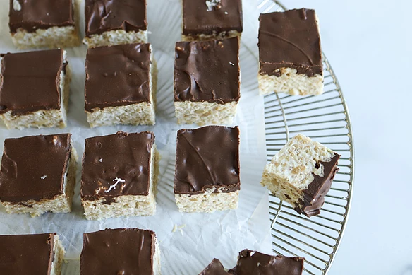 Peanut Browned-Butter Rice Crispy Treats