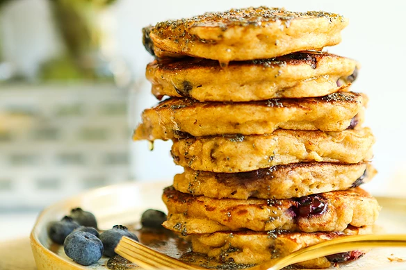 Blueberry Lemon Ricotta Pancakes