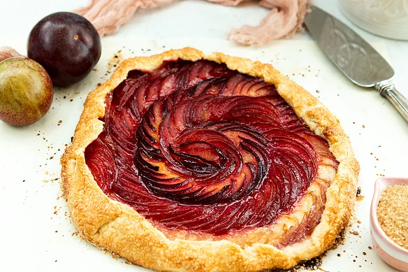 Late Summer Plum Galette