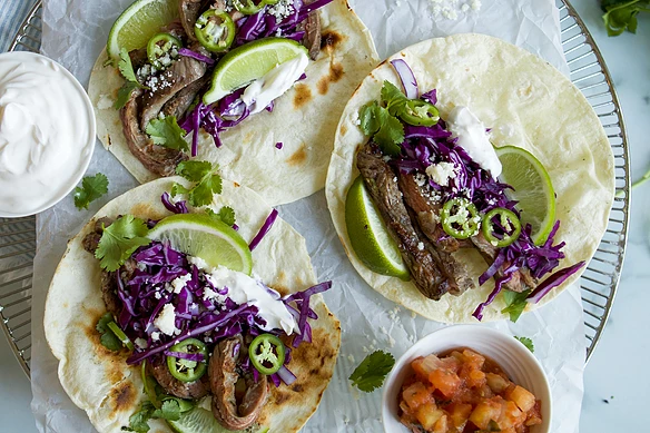 Jalapeño-Lime Steak Tacos