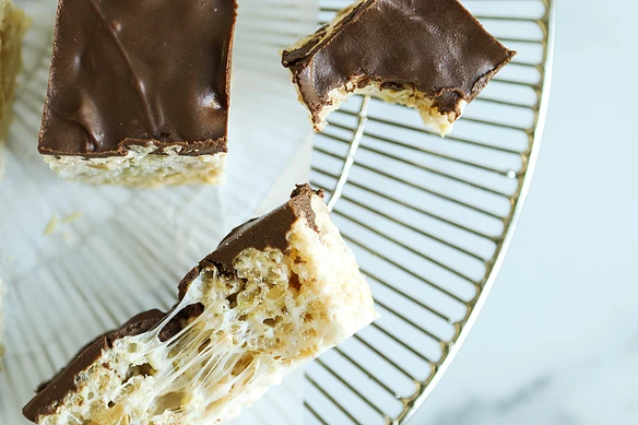 Peanut Browned-Butter Rice Crispy Treats