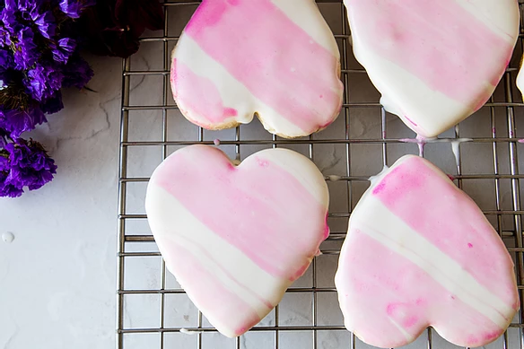 Iced Heart Cookies