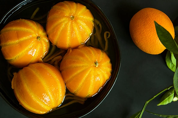 Cold Candied Oranges