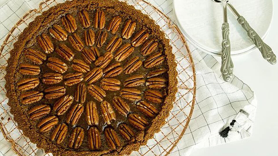 Brown Butter Chocolate Pecan Tart