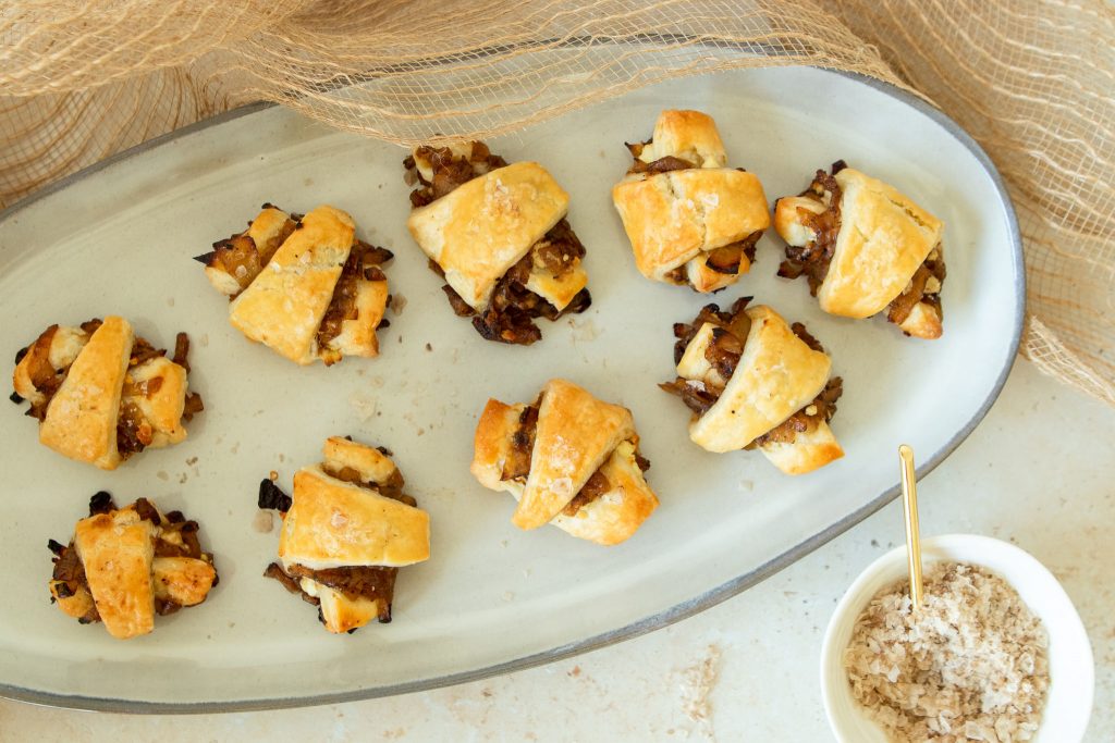 Onion Jam and Goat Cheese Rugelach | The Fancy Pants Kitchen