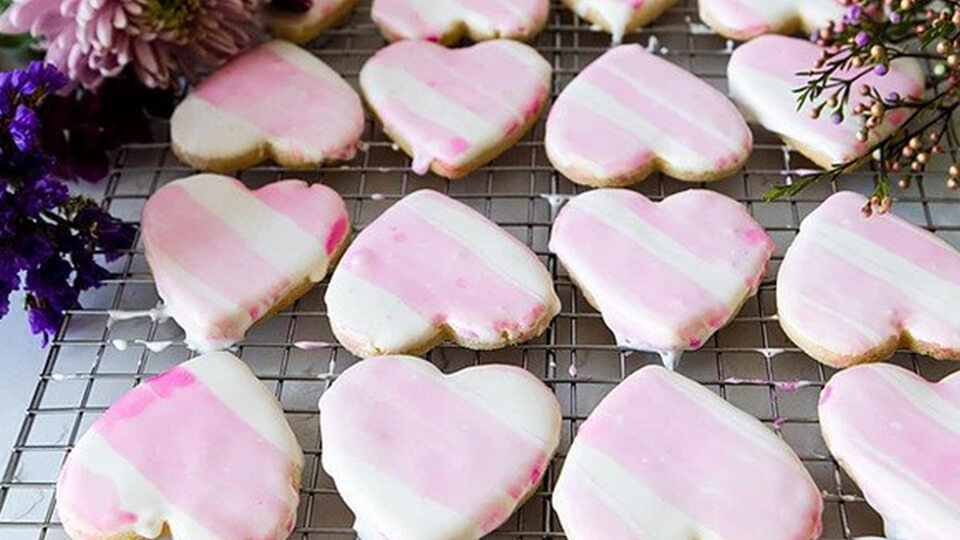 Iced Heart Cookies