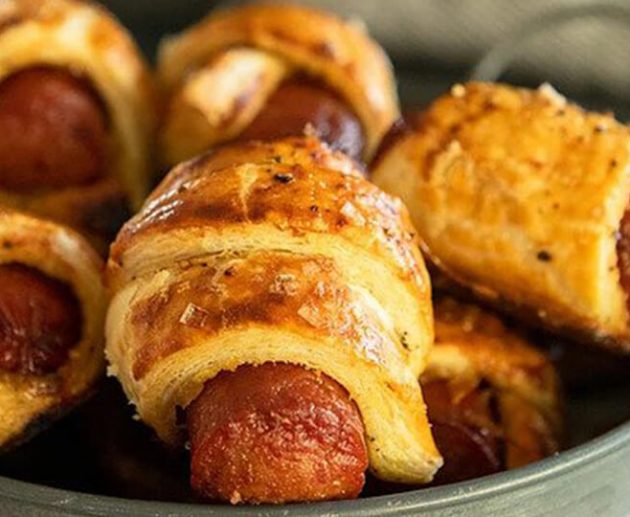 Pigs in a Blanket with Black Pepper Pastry