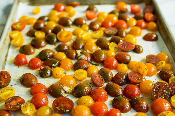 Slow-Roasted Tomato Farro Salad