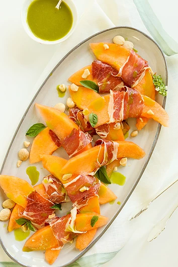 Melon with Proscuitto