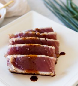 Seared Tuna with Citrus Sauce