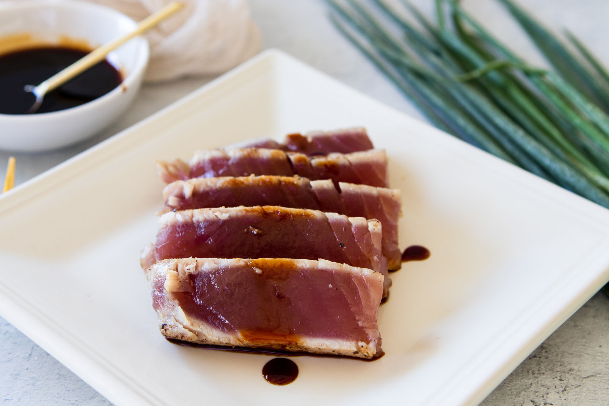 Seared Ahi Tuna with Dill Caper Sauce – Bytes Bits 'n Booze