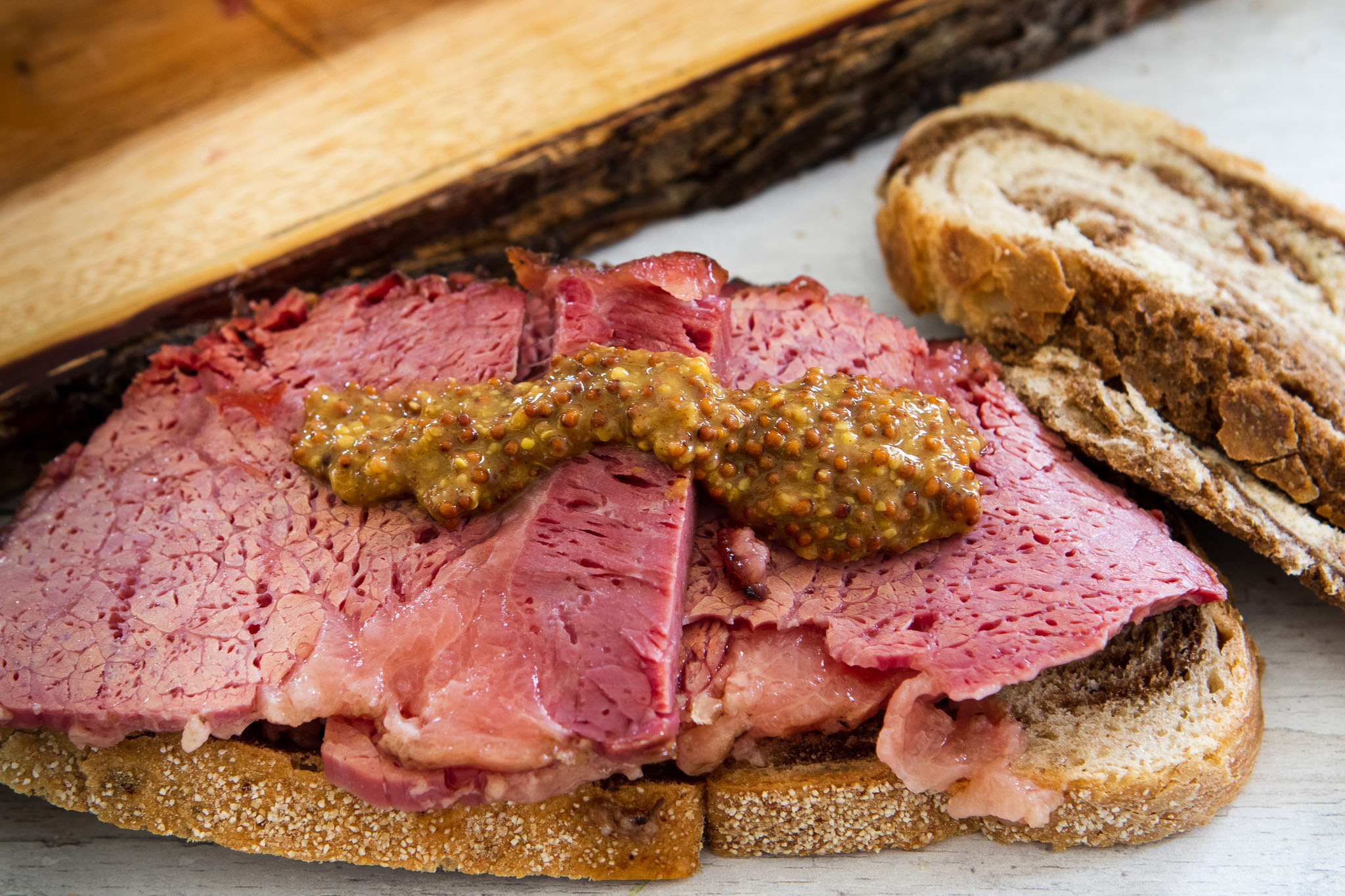 CORNED BEEF WITH MAPLE GLAZE