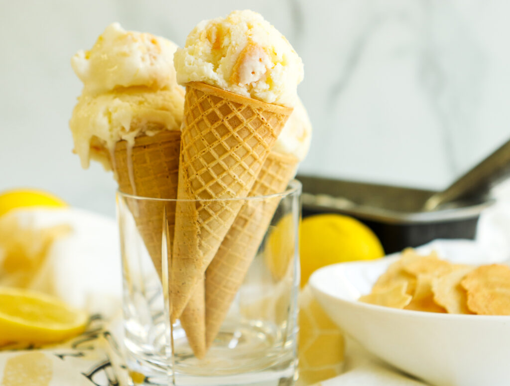 No Churn Lemon Ice Cream The Fancy Pants Kitchen