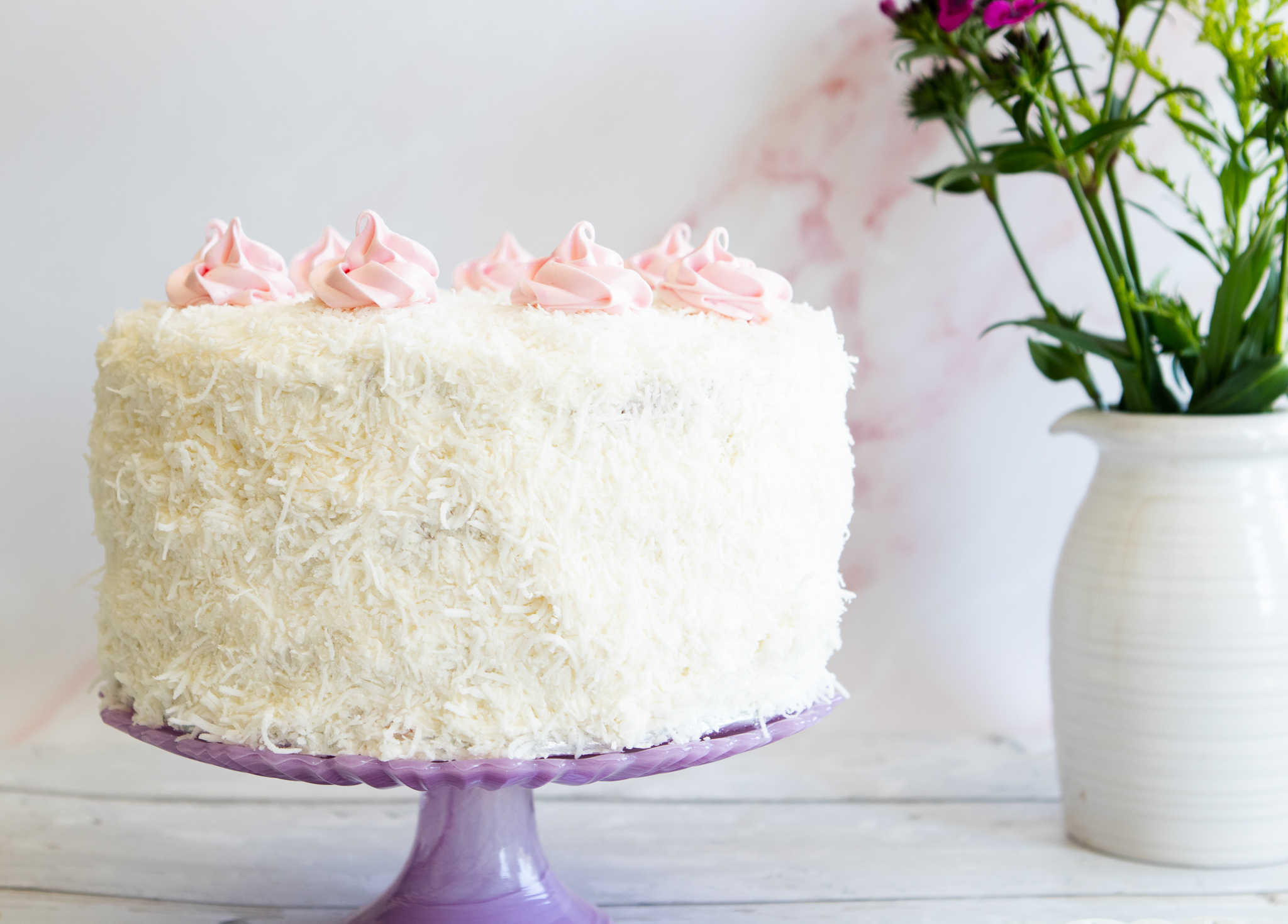 Cherry Coconut Almond Cake - Joanne Eats Well With Others