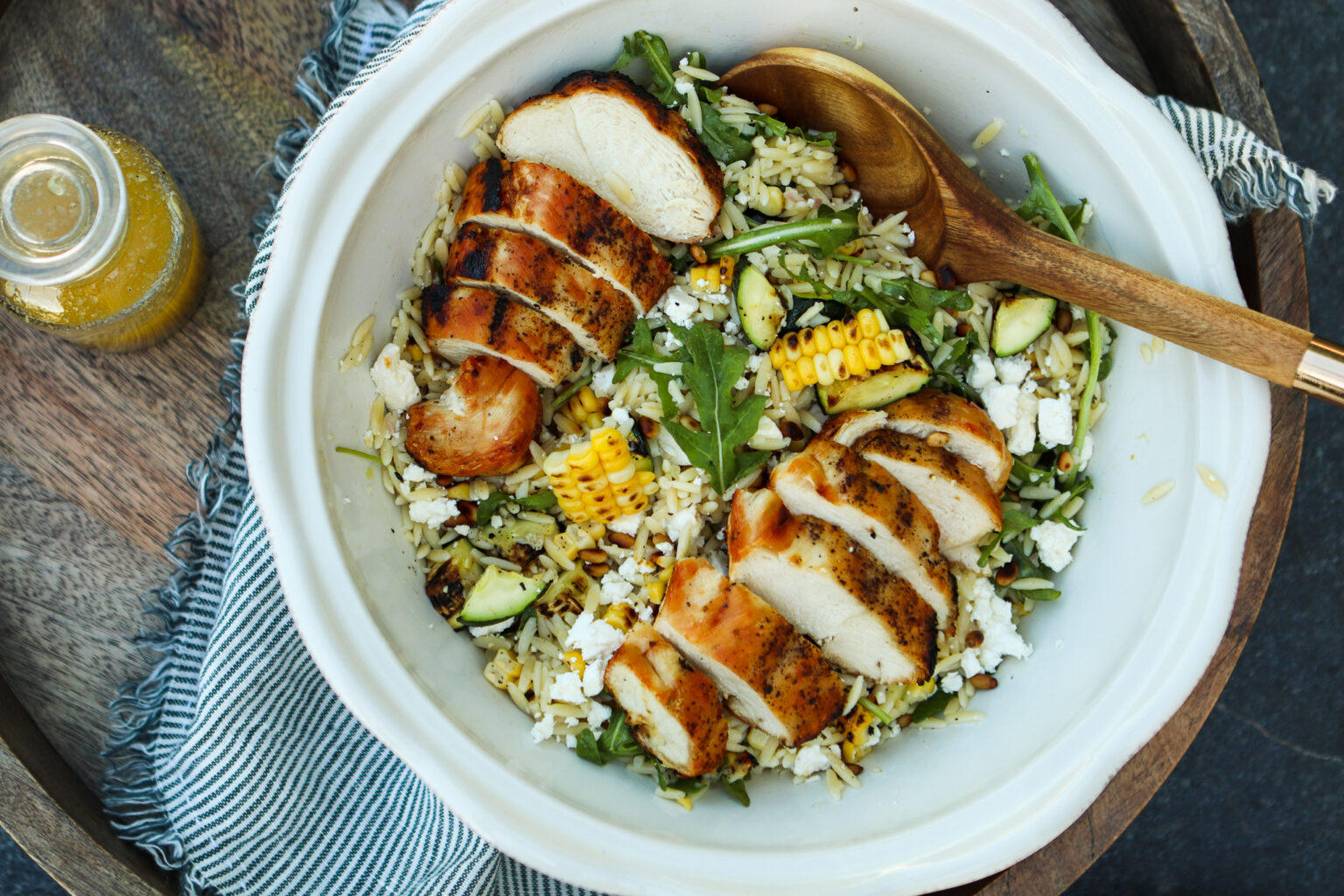 Grilled Chicken and Vegetable Orzo Salad | The Fancy Pants Kitchen