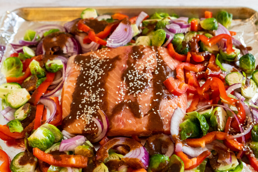 Sheet Pan Hoisin Salmon | The Fancy Pants Kitchen