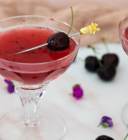Cherry Hibiscus Vodka Cocktail