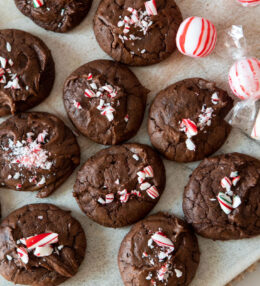 Peppermint Brownie Cookies