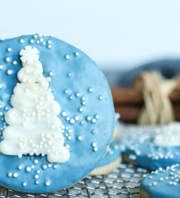 Christmas Tree Shortbread Cookies