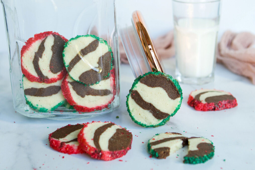 Zebra-Striped Shortbread Cookies | The Fancy Pants Kitchen