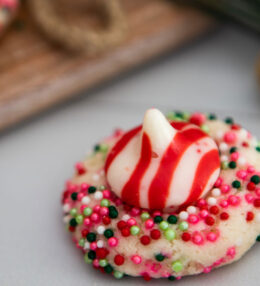 Candy Cane Shortbread Cookies