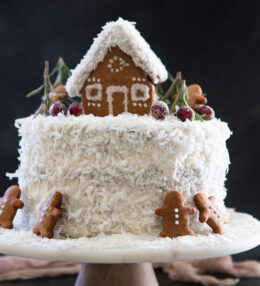 Gingerbread Cake with Coconut Cream Cheese Frosting