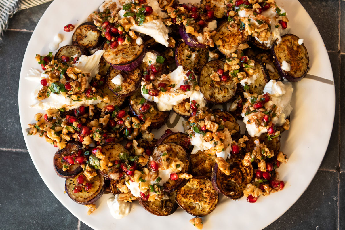 Charred Eggplant with Burrata | The Fancy Pants Kitchen