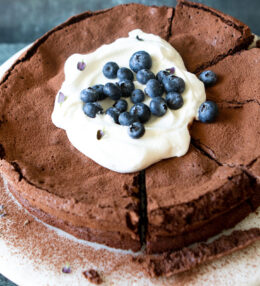 Lavender Flourless Chocolate Cake