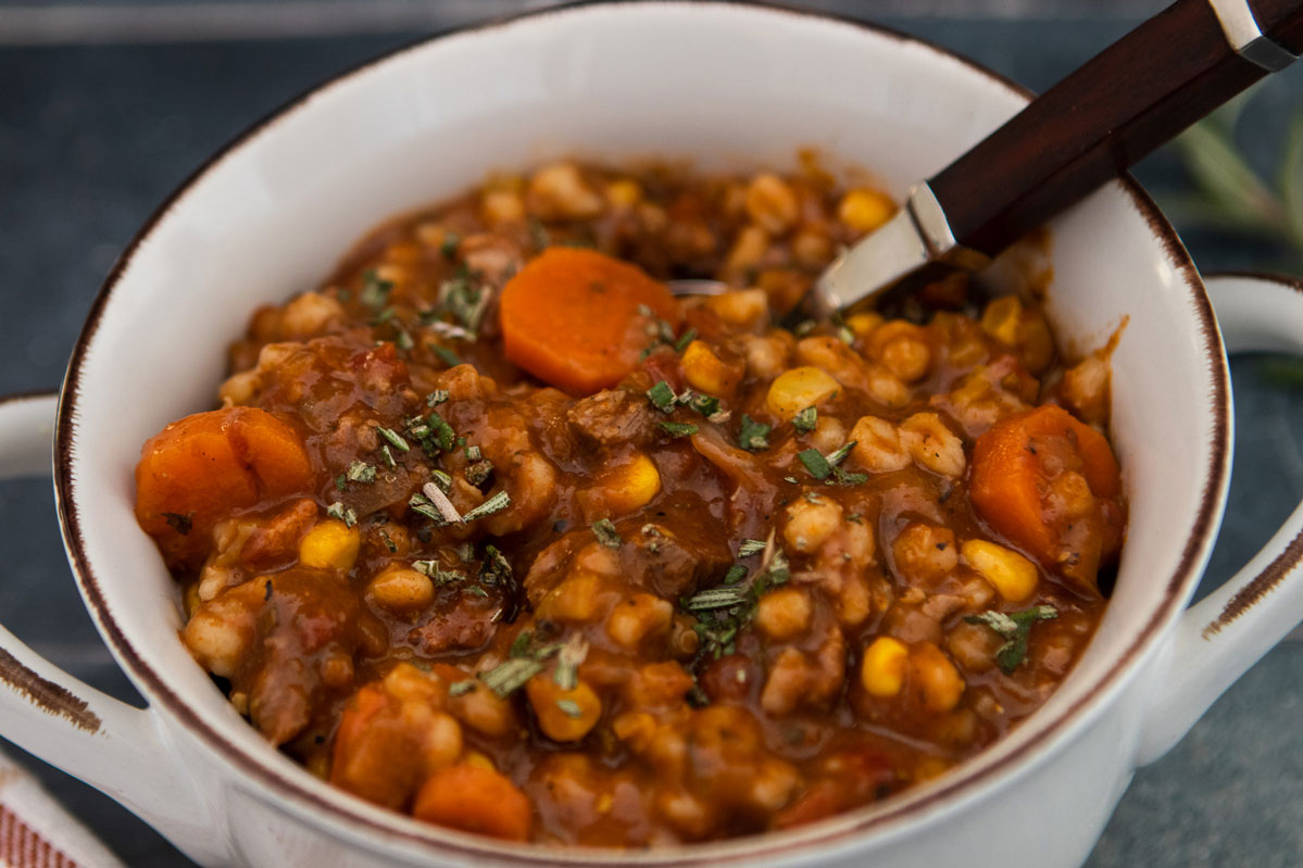 Slow Roasted Beef Barley Soup The Fancy Pants Kitchen